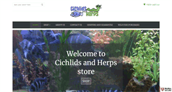 Desktop Screenshot of cichlidsandherps.net